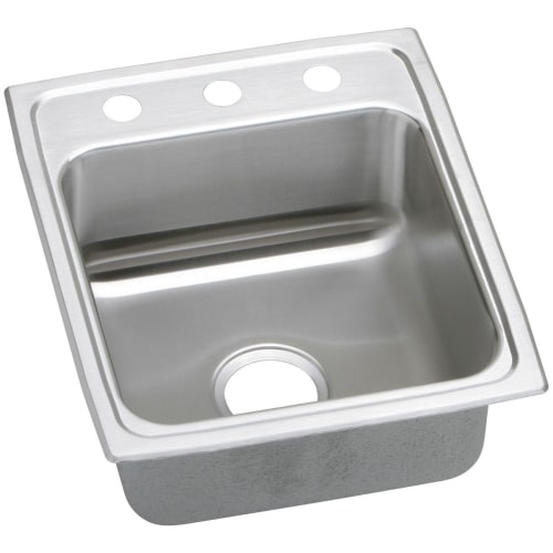 Elkay LR1522 Gourmet 15' Single Basin Drop In Stainless Steel Kitchen Sink