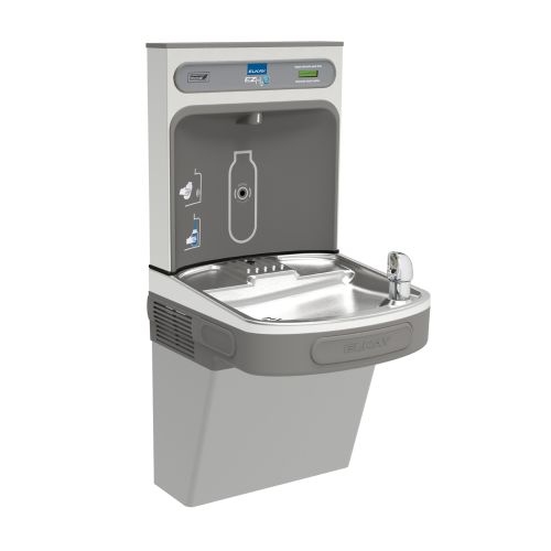 Elkay EZSDWSVRLK EZH2O Wall Mount Drinking Fountain and Bottle Filling Station with Vandal Resistant Bubbler