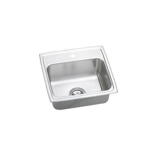 Elkay LR1918 Gourmet 19' Single Basin Drop In Stainless Steel Kitchen Sink