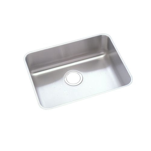 Elkay ELUHAD1916 Lustertone 21-1/2' Single Basin 18-Gauge Stainless Steel Kitchen Sink for Undermount Installations with