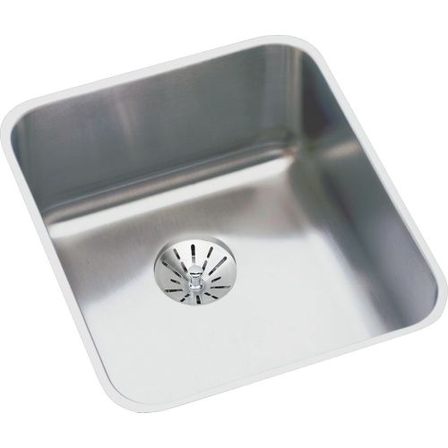 Elkay ELUHAD131645PD Gourmet 16' Single Basin Undermount Stainless Steel Kitchen Sink - Includes Perfect Drain Assembly