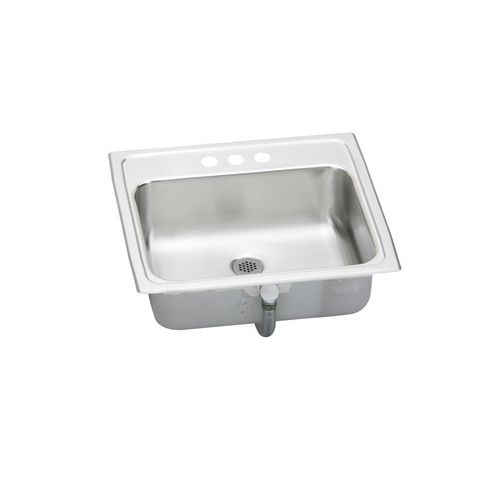 Elkay PSLVR1917LO Asana 19' Single Basin Drop In Stainless Steel Kitchen Sink