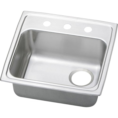 Elkay PSRADQ191955R Pacemaker 19-1/2' Single Basin Drop In Stainless Steel Kitchen Sink