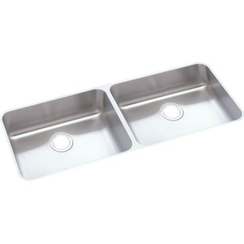 Elkay ELUHAD461855 45-3/4' Double Basin Undermount Stainless Steel Kitchen Sink