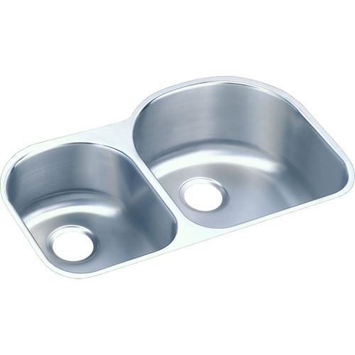 Elkay ELUH311910L Harmony 31-1/4' Double Basin 18-Gauge Stainless Steel Kitchen Sink for Undermount Installations with 40/60