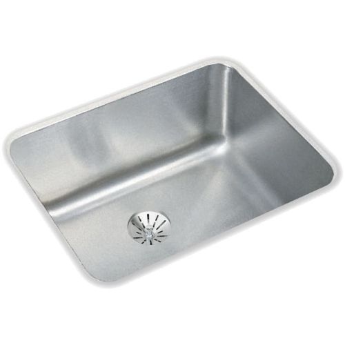 Elkay ELUH1814PD Gourmet 20-1/2' Single Basin Undermount Stainless Steel Kitchen Sink - Includes Perfect Drain Assembly