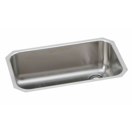 Elkay EGUH281610R Gourmet 30-1/2' Single Basin 18-Gauge Stainless Steel Kitchen Sink for Undermount Installations with