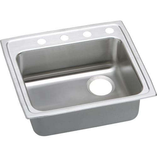 Elkay LRAD252145R Gourmet 25' Single Basin Drop In Stainless Steel Kitchen Sink