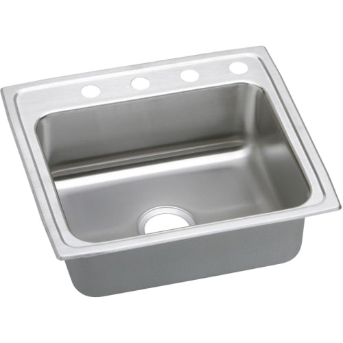 Elkay LRADQ221945 Gourmet 22' Single Basin Drop In Stainless Steel Kitchen Sink