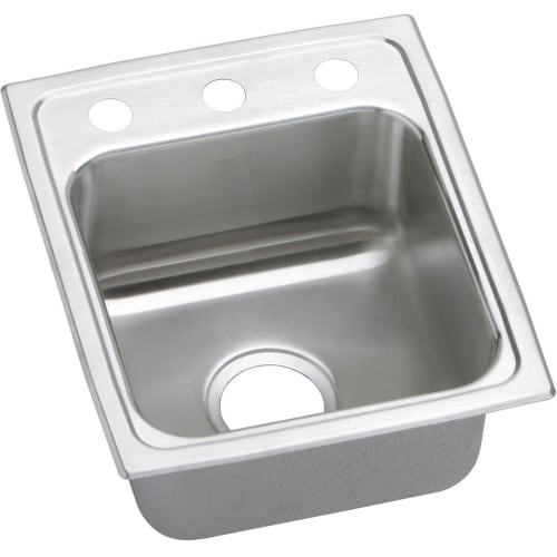 Elkay LRADQ131660 Gourmet 13' Single Basin Drop In Stainless Steel Kitchen Sink