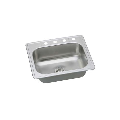 Proflo PFSR252284A 25' Single Basin Drop In Stainless Steel Sink