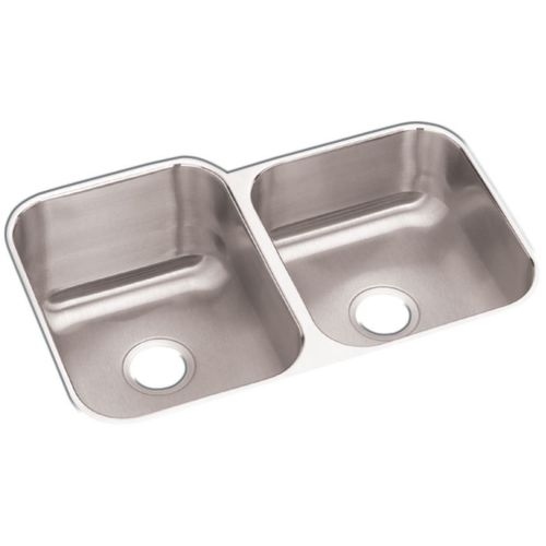 Elkay DXUH3120 Dayton 31-2/4' Stainless Steel Double Basin Undermount Kitchen Sink with Sound Dampening