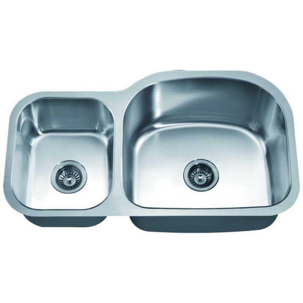 Dawn Double Bowl Undermount Sink (Small Bowl On Left) - Minimum Cabinet Size: 36'