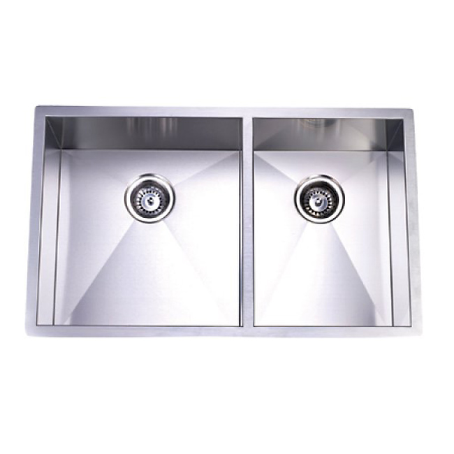 Towne Square Stainless Steel Undermount Double Kitchen Sink - Towne Square Kitchen Sink (Stainless Steel)