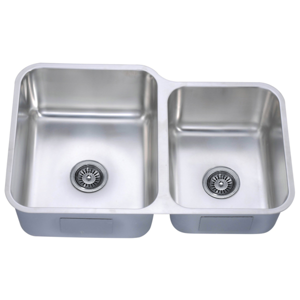 Dawn Undermount Double Bowl Sink (Small Bowl On Right) - Minimum Cabinet Size: 36'
