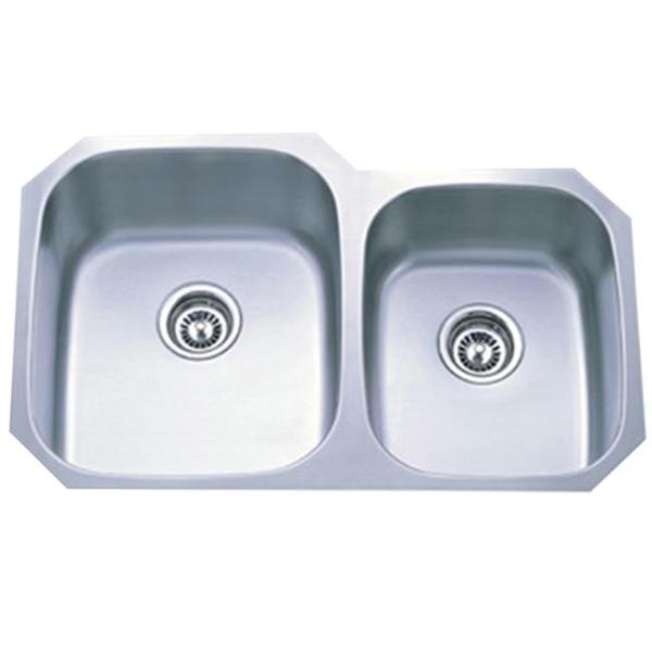 Stainless Steel 31-Inch Undermount Double Bowl Kitchen Sink Model KGKUD3221 - 31-inch Stainless Steel Undermount Double Bowl Kitchen Sink