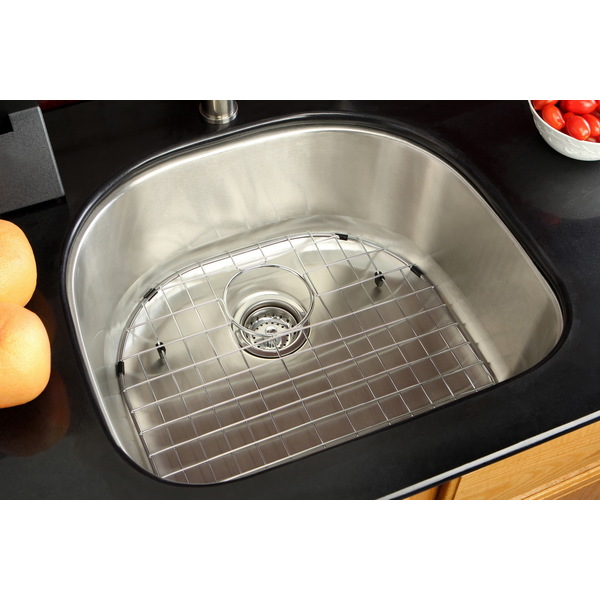 Undermount Stainless Steel 23.5-inch Single Bowl Kitchen Sink Combo - Stainless Steel