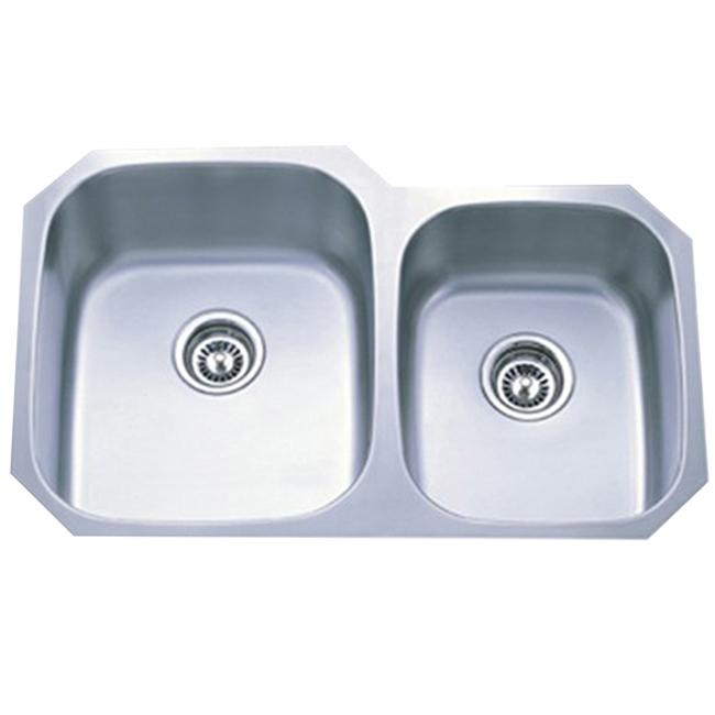 Stainless Steel 31-inch Undermount Double Bowl Kitchen Sink - 31-inch Stainless Steel Undermount Double Bowl Kitchen Sink