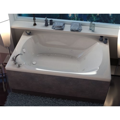 Avano AV4878CDL Curacao 77-7/8' Acrylic Air / Whirlpool Bathtub for Drop-In Installations with Center Drain