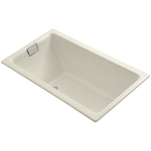 Kohler K-855 Tea For Two Collection 66' Cast Iron Drop In Soaking Bathtub with Reversible Drain