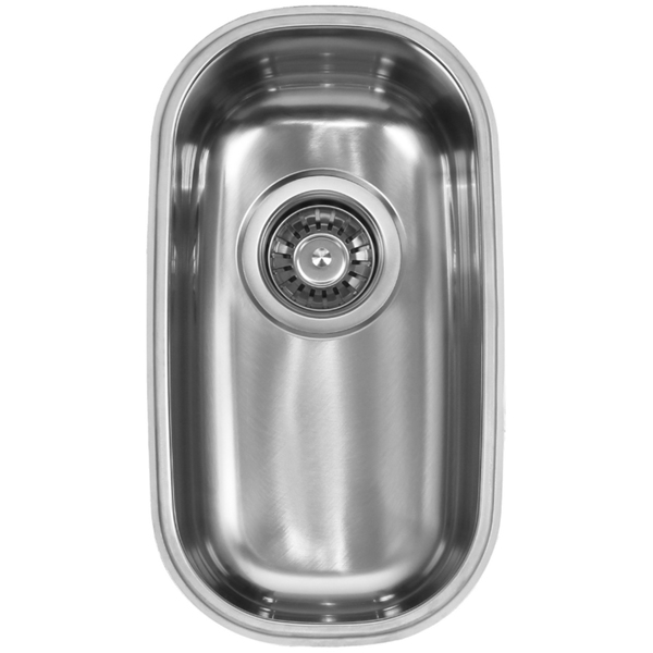 Ukinox D210 Single Basin Stainless Steel Undermount Kitchen Sink - Ukinox undermount single bowl stainless steel sink