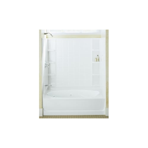Sterling 71100112 Ensemble AFD 36, Series 7110, 60' x 36' x 74-1/4' Tile Bath/Shower - Left-hand Drain