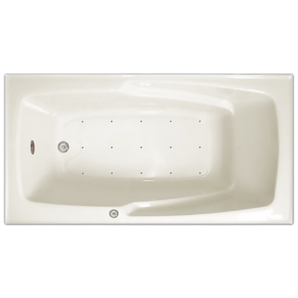 Signature Bath White Acrylic 60-inch x 32-inch x 17.5-inch Drop-in Air Bath