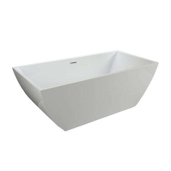 Dockweiler 6821 Modern Freestanding Acrylic Bathtub - 66 to 71 inches - Medium