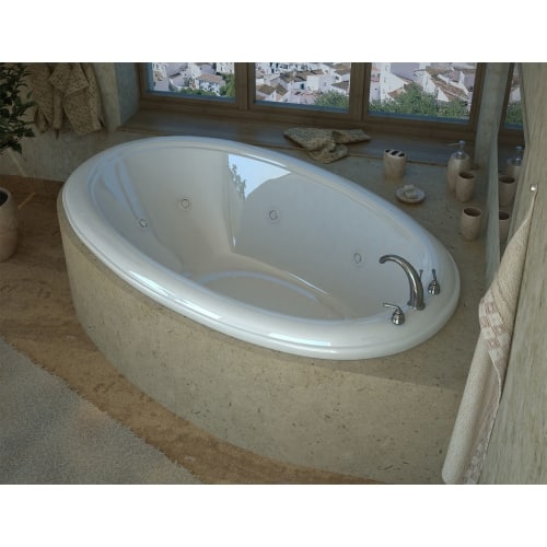 Avano AV3660PDRX Luxury Suite 60' Acrylic Air / Whirlpool Bathtub for Drop-In Installations with Right Drain